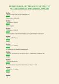 125 FLUX CORED ARC WELDING FCAW UPDATED&NewLine;ACTUAL QUESTIONS AND CORRECT ANSWERS