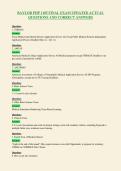 BAYLOR PHP 1105 FINAL EXAM UPDATED ACTUAL&NewLine;QUESTIONS AND CORRECT ANSWERS
