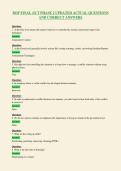 BOP FINAL &lpar;ICT PHASE 2 UPDATED ACTUAL QUESTIONS&NewLine;AND CORRECT ANSWERS