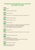 BSM 600 FINAL EXAM UPDATED ACTUAL QUESTIONS&NewLine;AND CORRECT ANSWERS
