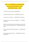 NYC CUSTODIAN ENGINEER &NewLine;EXAM QUESTIONS AND &NewLine;ANSWERS 2026 - 2027