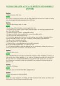 DEP PQS UPDATED ACTUAL QUESTIONS AND CORRECT&NewLine;ANSWERS