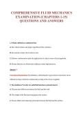 COMPREHENSIVE FLUID MECHANICS&NewLine;EXAMINATION &lpar;CHAPTERS 1-15&rpar;&NewLine;QUESTIONS AND ANSWERS
