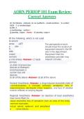 AORN PERIOP 101 Exam &sol;GRADED A&plus; &sol;GUARANTEED PASS &excl;&excl;&excl;