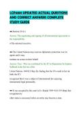 LCP4801 UPDATED ACTUAL QUESTIONS AND CORRECT ANSWERS COMPLETE STUDY GUIDE&period;pdf&NewLine;&NewLine;