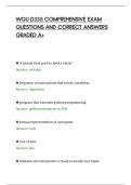 WGU D335 COMPREHENSIVE EXAM&NewLine;QUESTIONS AND CORRECT ANSWERS&NewLine;GRADED A&plus;