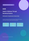 WGU D440 Health & Wellness Through Nutritional Science &ndash; Question Comprehensive Practice Exam with Answers & Detailed Explanations