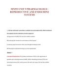 MN553 UNIT 8 ADVANCED&NewLine;PHARMACOLOGY&colon; REPRODUCTIVE&NewLine;AND ENDOCRINE SYSTEMS