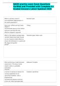 NASM Practice Exam Questions & A&plus; Graded Answers &vert; OPT Model&comma; Exercise Science&comma; Nutrition&comma; Assessments & Training &vert; Updated 2026 &vert; Instant Download&NewLine;