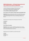 CHEM 210 Biochemistry &mdash; 100 Practice Exam questions with 100 &percnt; Verified Correct Answers & Explanations&period;