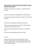 WGU D522 EXAM &ndash; DATA ANALYTICS FOR ACCOUNTANTS 1 Complete Objective Assessment