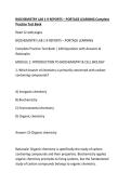 BIOCHEMISTRY LAB 1-9 REPORTS &ndash; PORTAGE LEARNING Complete Practice Test Bank 