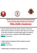 NR 546 Final Exam Psychopharmacology &vert; Verified Questions and Answers &ndash; 2026&sol;2027 Update &vert; Study Guide & Practice Exam