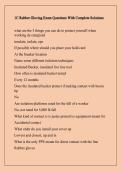 1C Rubber Gloving Exam Questions With Complete Solutions