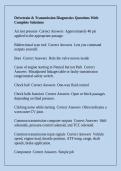 Drivetrain & Transmission Diagnostics Questions With Complete Solutions