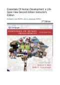 Test Bank - Essentials of Human Development&colon; A Life-Span View&comma; 2nd Edition &lpar;Kail&comma; 2017&rpar;&comma; Chapter 1-16 Fully Covered