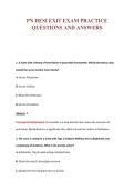PN HESI EXIT EXAM PRACTICE&NewLine;QUESTIONS AND ANSWERS