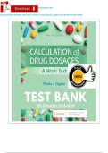 Test Bank For Calculation of Drug Dosages 12th Edition By Sheila Ogden&comma; Linda Fluharty&vert;9780323826228&vert; All Chapters 1-19&vert; LATEST Complete Practice Questions with Answers