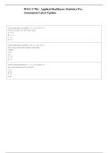 WGU C784 Applied Healthcare Statistics Pre-Assessment Study Guide 2026&sol;2027