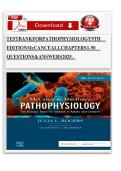 Test Bank for McCance & Huether&rsquo;s Pathophysiology&colon; The Biologic Basis for Disease in Adults and Children&comma; 9th Edition by Julia Rogers &vert; ISBN 978-0323789875 &vert; Latest 2025&sol;2026 Verified Questions and Answers&NewLine;