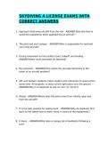 SKYDIVING A LICENSE EXAMS WITH CORRECT ANSWERS&period;&sol;ACTUAL EXAMS &sol;GRADED A&plus;