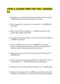SKYDIVING A LICENSE EXAMS WITH CORRECT ANSWERS&period;&sol;ACTUAL EXAMS &sol;GRADED A&plus;
