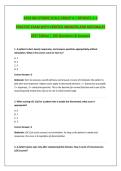 APEX NIH STROKE SCALE GROUP A &vert; PATIENTS 1&ndash;6&NewLine;PRACTICE EXAM WITH VERIFIED ANSWERS AND RATIONALES&NewLine;2027 Edition &vert; 100 Questions & Answers&NewLine;