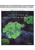 Test Bank for Karp's Cell and Molecular Biology&colon; Concepts and Experiments 9th Edition by Janet Iwasa & Wallace Marshall &vert; Chapters 1&ndash;17 Complete &vert; Questions and Answers 2027