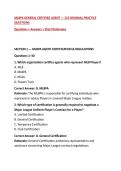 MLBPA GENERAL CERTIFIED AGENT &mdash; 210 ORIGINAL PRACTICE QUESTIONS&NewLine;Questions &plus; Answers &plus; Short Rationales