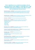 WGU C468 Information Management And Application Of Technology Final OA Exam 100&plus; Questions And Answers 2026&sol;2027