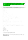 QFA Life Assurance Sample Paper 2 Test Questions with Detailed Solutions 2026-2027 Edition&period;