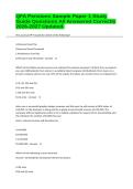 QFA Pensions Sample Paper 1 Study Guide Questions All Answered Correctly 2026-2027 Updated&period;&NewLine;&NewLine;