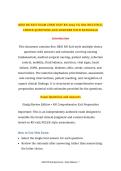 HESI RN EXIT EXAM &lpar;HESI EXIT RN 2023 V1&rpar; 800 MULTIPLE-CHOICE QUESTIONS AND ANSWERS WITH RATIONALE
