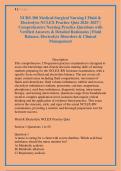 NURS 300 Medical-Surgical Nursing I Fluid & &NewLine;Electrolyte NCLEX Practice Quiz 2026&ndash;2027 &vert; &NewLine;Comprehensive Nursing Practice Questions with &NewLine;Verified Answers & Detailed Rationales &vert; Fluid &NewLine;Balance&comma; Electrolyte Disorders & Clinical &NewLine;Management 