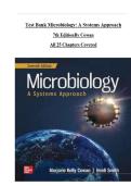 Test Bank for Microbiology&colon; A Systems Approach&comma; 6th Edition by Cowan & Smith &vert; Questions and Answers &vert; Chapters 1&ndash;25