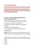 IAAI-CFI EXAM BANK 2026&sol;2027&NewLine;210 ORIGINAL PRACTICE QUESTIONS WITH ANSWERS & RATIONALES&NewLine;CERTIFIED FIRE INVESTIGATOR &lpar;IAAI-CFI&reg;&rpar; &vert; NFPA 1033 &vert; NFPA 921 &vert; FIRE DYNAMICS &vert; ORIGIN & CAUSE &vert; EVIDENCE &vert; DOCUMENTATION &vert; ETHICS &vert; COURTROOM TESTIMONY&NewLine;