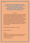 NURS 440 Advanced Pharmacology for &NewLine;Nursing Practice Exam Questions & Answers &NewLine;2026&ndash;2027 &vert; HESI Pharmacology &NewLine;Comprehensive Practice Exam &vert; Nursing &NewLine;Pharmacology Exam Preparation 