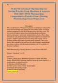 NURS 440 Advanced Pharmacology for &NewLine;Nursing Practice Exam Questions & Answers &NewLine;2026&ndash;2027 &vert; HESI Pharmacology &NewLine;Comprehensive Practice Exam &vert; Nursing &NewLine;Pharmacology Exam Preparation