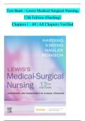 Test Bank for Lewis's Medical-Surgical Nursing&comma; 13th Edition by Harding&semi; Kwong&semi; Reinisch&vert; 9780443121791&vert; All Chapters 1-69&vert; LATEST 2026