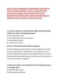 NUR 215 EXAM 3 EXAMINATION&colon; COMPREHENSIVE 200-QUESTION REVIEW COVERING IMMOBILITY EFFECTS&comma; TARGET HEART RATE CALCULATION&comma; ANABOLIC STEROID ADVERSE EFFECTS&comma; AND RESPIRATORY&sol;GASTROINTESTINAL NURSING INTERVENTIONS FOR ARIZONA COLLEGE OF NURSING &vert; UPDATED 202