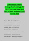 Test Bank for Focus on Nursing&NewLine;Pharmacology &lpar;9th Edition&rpar; with&NewLine;questions and well verified answers&NewLine;actual exam&excl;&excl;&excl; 2026