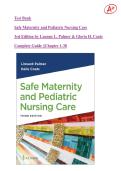 Test Bank Safe Maternity and Pediatric Nursing Care 3rd Edition by Luanne L&period; Palmer & Gloria H&period; Coats Complete Guide &vert;&vert;Chapter 1-38&vert;Ace your exam on your first attempt&excl;&excl;&excl;