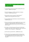 SHADOW HEALTH EXAM QUESTIONS AND ANSWERS&period;&comma;