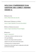 WGU D344 COMPREHENSIVE EXAM&NewLine;QUESTIONS AND CORRECT ANSWERS&NewLine;GRADED A&plus;