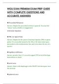 WGU D344 PREMIUM EXAM PREP GUIDE&NewLine;WITH COMPLETE QUESTIONS AND&NewLine;ACCURATE ANSWERS