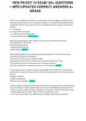 HESI PN Exit V4 Exam 100&plus; Questions and Answers 2027 &vert; Updated Study Guide &vert; NGN Practice & Rationales