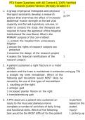 PTA Exam Questions with All Correct & 100&percnt; Verified Answers &vert;Latest Version &vert;Already Graded A&plus;