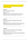  Portage Pathophysiology Module 8 Exam &colon; Renal System and Acid-Base Balance&vert; 200 Verified Questions & Answers With Rationales A&plus; GRADED
