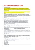MN Dental Jurisprudence Exam Questions and Answers 2027 &vert; Minnesota Dental Board Study Guide