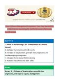 Chronic Disease Management Competency Exam Prep Bundle 2026 &vert; 250&plus; Practice 